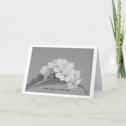 心から哀悼の意を表します カード (正面)