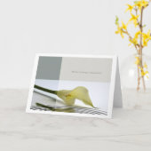 心から哀悼の意を表します カード (黄色い花)