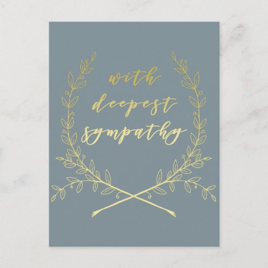 心から哀悼の意を込めて ポストカード (正面)