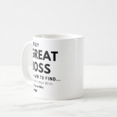 心から尊敬する上司へ　感謝の気持ちを込めて コーヒーマグカップ (正面左)