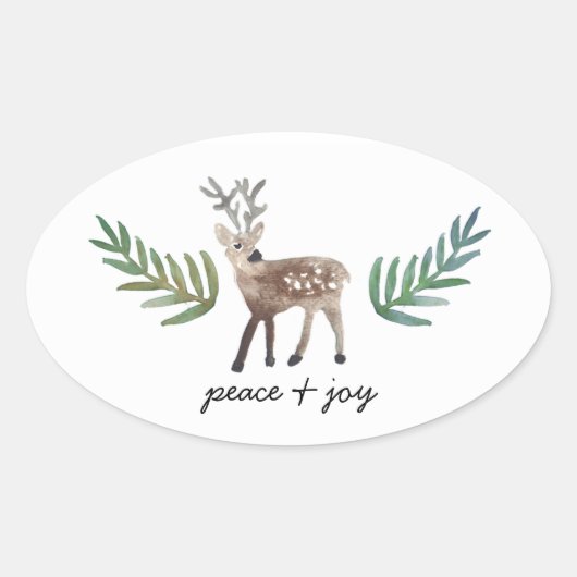 心から愛される 楕円形シール (正面)