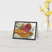 心から愛感謝していした カード (黄色い花)