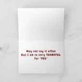 ***心から感謝しています*** サンクスギビング カード (内部)