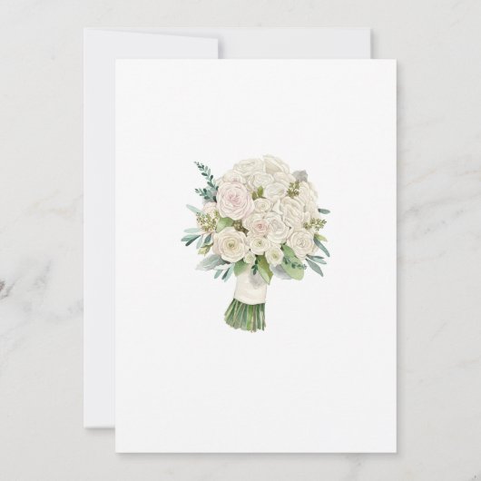 心から感謝しています。私のウェディングプランナーになってくれてありがとう。 招待状 (裏面)