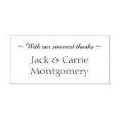 心から感謝していパーソナライズされた セルフインキングスタンプ (デザイン)