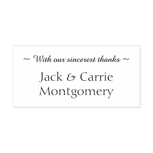 心から感謝していパーソナライズされた セルフインキングスタンプ (デザイン)