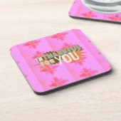 心から感謝する表情 コースター (左側)