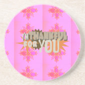 心から感謝する表情 コースター (正面)