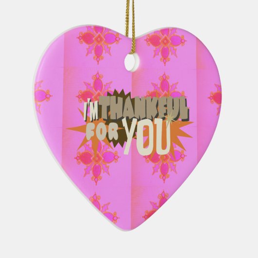 心から感謝する表情 セラミックオーナメント (右)