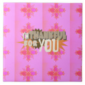 心から感謝する表情 タイル (正面)