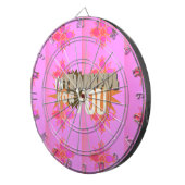 心から感謝する表情 ダーツボード (正面右)