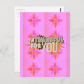 心から感謝する表情 ポストカード (正面/裏面)