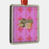 心から感謝する表情 メタルオーナメント (右)