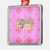 心から感謝する表情 メタルオーナメント (左)