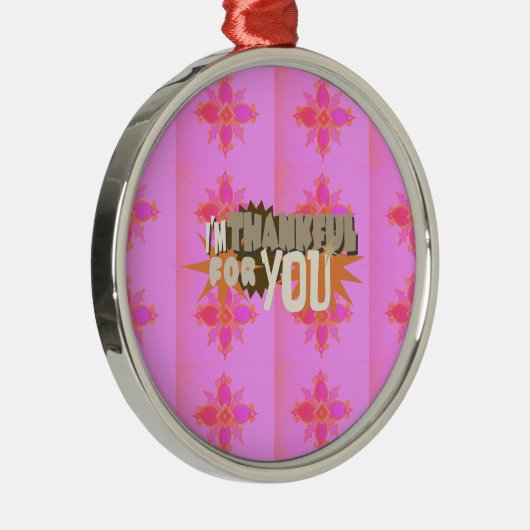 心から感謝する表情 メタルオーナメント (右)