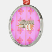 心から感謝する表情 メタルオーナメント (左)