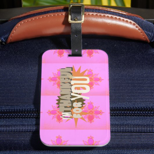 心から感謝する表情 ラゲッジタグ (正面インサイチュ2)