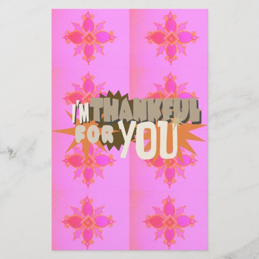 心から感謝する表情 便箋 (正面)