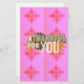 心から感謝する表情 便箋 (正面/裏面)