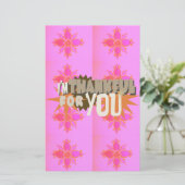 心から感謝する表情 便箋 (スタンド正面)