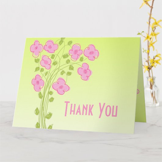 心から感謝する カード (黄色い花)