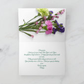 心から感謝のブーケ サンキューカード (内部)