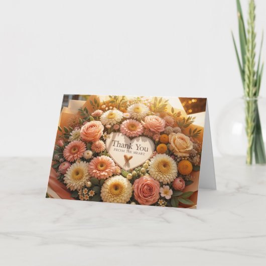 心から感謝のブーケ サンキューカード (正面)
