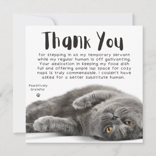 心から感謝の代用人間ありがとう シーズンカード (正面)