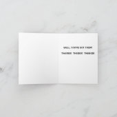 心から感謝 - 感謝カード (内部)