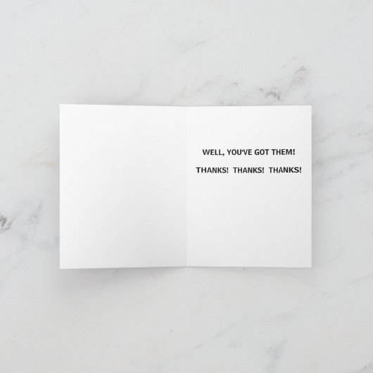 心から感謝 - 感謝カード (内部)