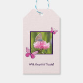 心かわいらしのこもった感謝してい写真！サンキュー ギフトタグ (正面)