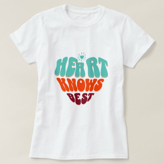 心が一番知っている Tシャツ (デザイン正面)