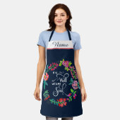 心が好い エプロン (着用した状態)