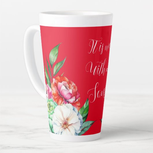 心が好い カフェラテマグ (左アングル)