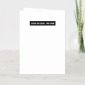 心が知っている時、心は愛の詩を語る 箔グリーティングカード (裏面)