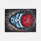 「心が粉々になる」 フリースブランケット (正面(横))