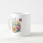 心が花開くように コーヒーマグカップ (正面左)