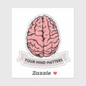 心が重要メンタルヘルスのシール シール (シート)