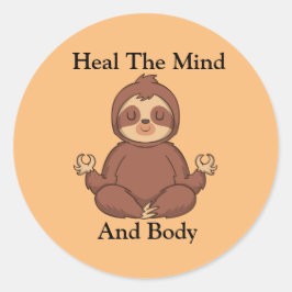 心と体のめい想怠け者を癒す ラウンドシール