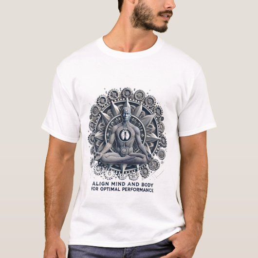 心と体の調和:調和するウェルネス Tシャツ (正面)
