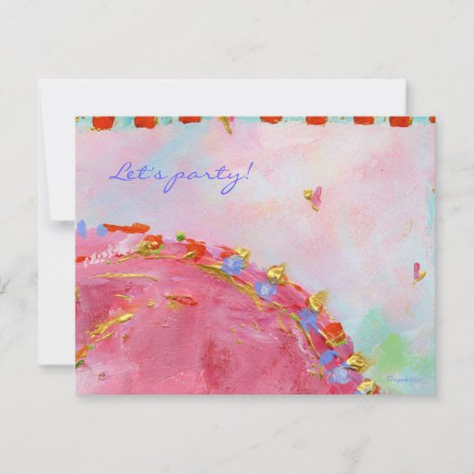 心と魂のパーティー招待 招待状 (正面)