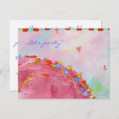 心と魂のパーティー招待 招待状 (正面/裏面)