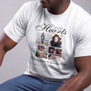 心にいつまでも 写真コラージュメモリアル Tシャツ