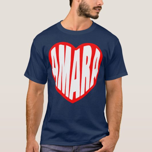 心にアマーラギフト Tシャツ (正面)