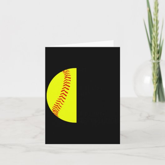 心にイエスを、ソフトボールを持って、彼女は無敵 カード (正面)