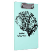 心に優しいアイスブルーの脳のクリップボード クリップボード (右)