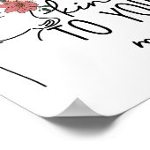 心に優しいカラフル花の心の健康 ポスター (角)