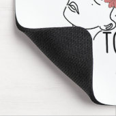 心に優しいカラフル花の心の健康 マウスパッド (コーナー)