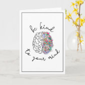 心に優しいフローラ脳の健康 カード (黄色い花)