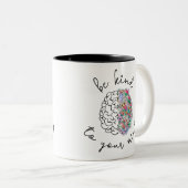 心に優しいフローラ脳の健康 ツートーンマグカップ (正面右)